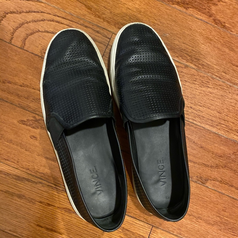 Vince Black “Flat Blair 5 Slip-On Sneakers”